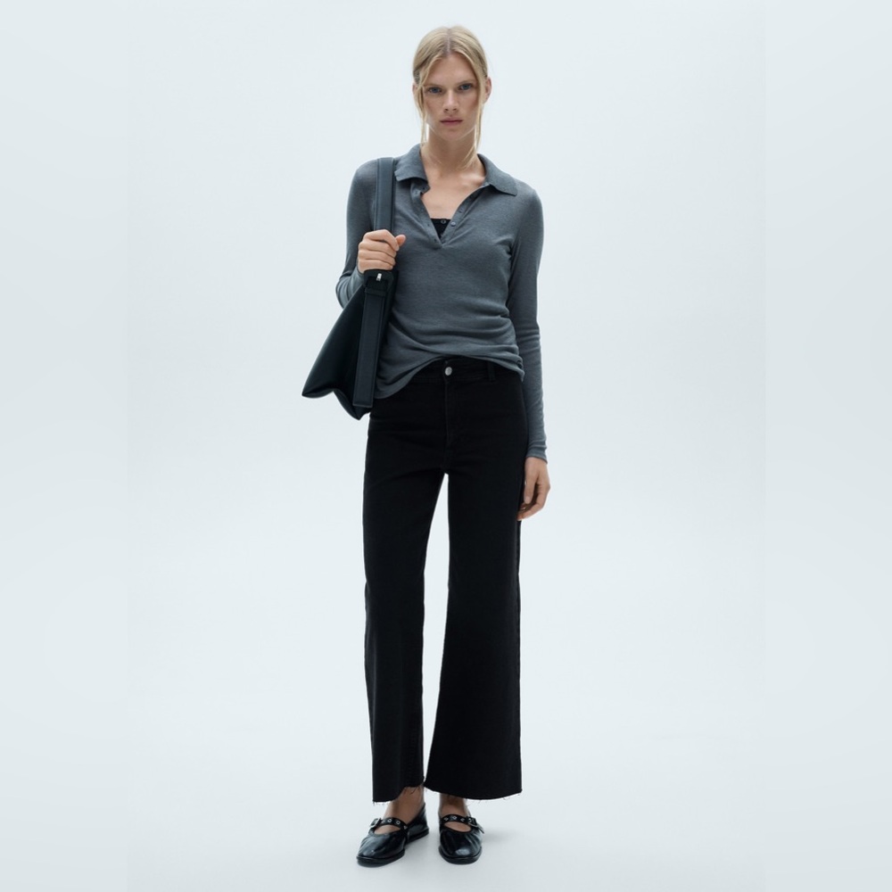 Mango Cathrine Culotte‎ High-Rise Jeans Women’s Size 26
